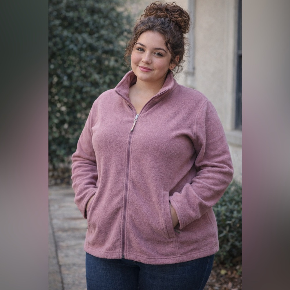 L.L. Bean Pink Fleece Jacket